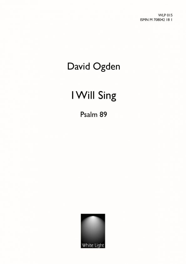 I will sing