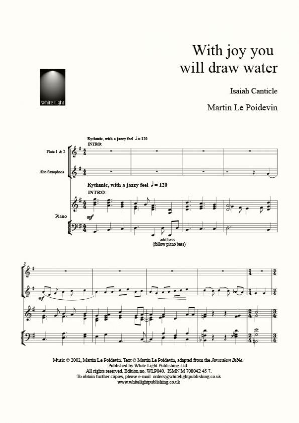 With joy you will draw water
